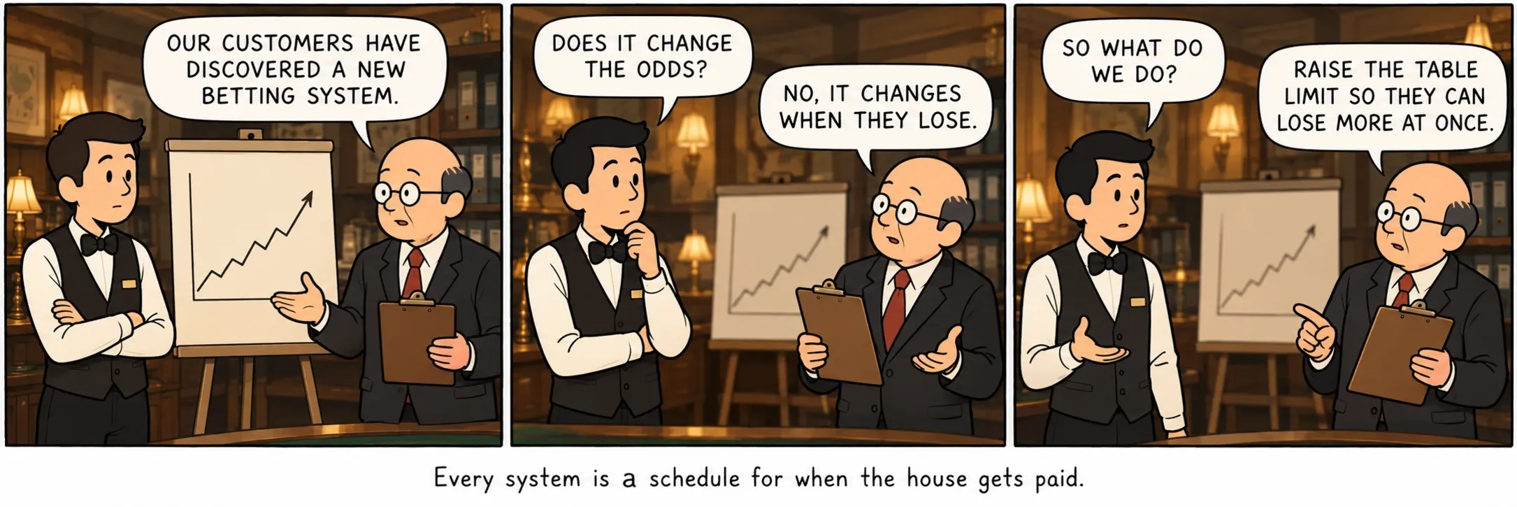 Todo sistema es un calendario de cuándo cobra la casa.